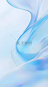 玻璃质感流体背景图片_透明质感蓝色系流动变幻的玻璃色彩9背景图