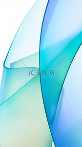 浅绿透明质感流动变幻的玻璃色彩背景素材