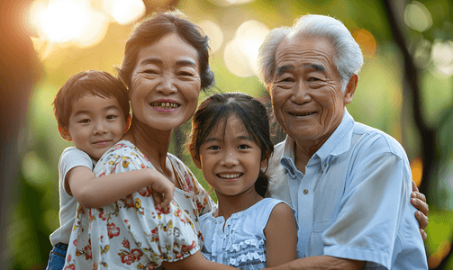 亚洲人幸福家庭
