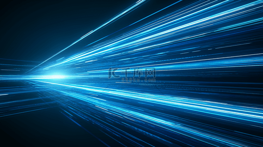 蓝色大气高端背景图片_蓝色商务科技流动光纤粒子蓝色光效9图片