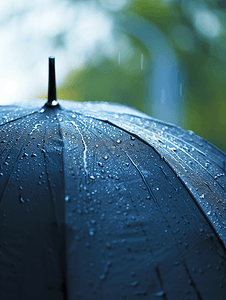 谷雨中国风摄影照片_雨天纸伞简约