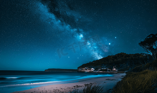 澳洲海滩摄影照片_澳大利亚皇家海岸梦幻夜景