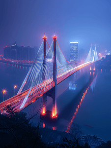 摄影照片_重庆洪崖洞大桥
