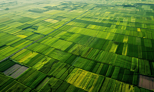土地日摄影照片_新疆农业大规模种植航拍