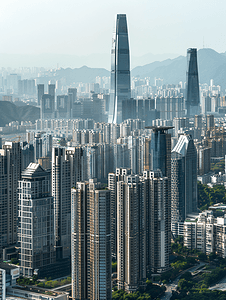 深圳城市建筑风光全景