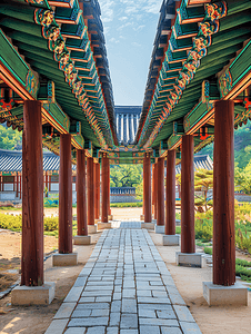 韩国景福宫古建筑