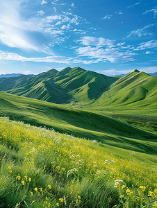 新疆那拉提草原美景