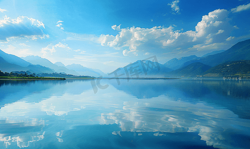 大明湖全景风景