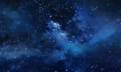 简约大气摄影照片_繁星 银河 夜空