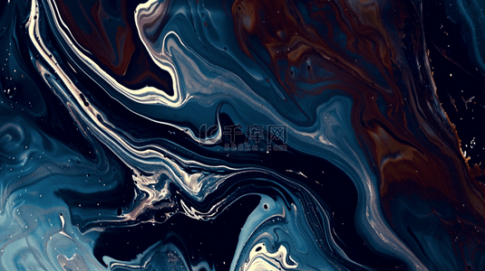 深色新中式鎏金流体抽象山水纹理7图片