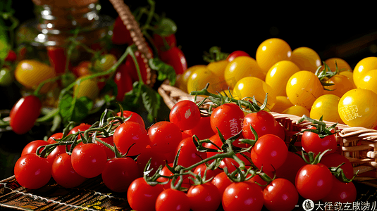 新鲜蔬菜小番茄摄影1