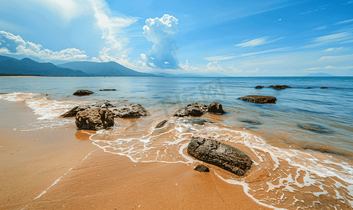 福建霞浦海滩摄影图