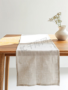 餐桌的桌布阳光明媚高清摄影图