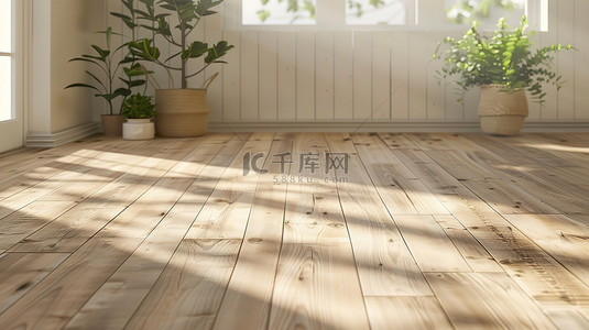 地板背景图片_房间的木地板自然气息背景图片
