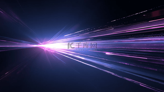 商务科技紫色抽象粒子光线速度光效素材