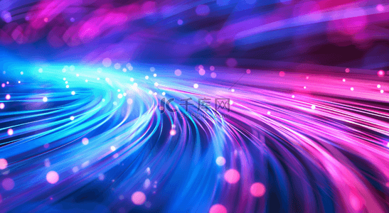 蓝紫色科技光纤粒子光纤光效背景素材