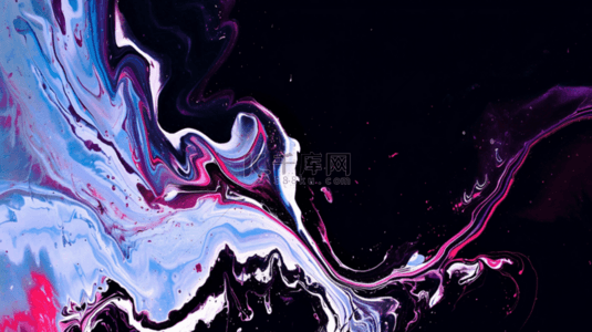新中式深紫色流体液体抽象山川纹理背景素材