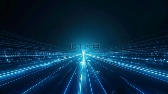 网络通信背景图片_未来科技空间夜幕下发光的高速公路图片