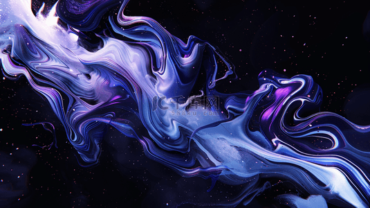 新中式深紫色流体液体抽象山川纹理设计图