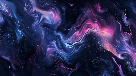 国潮新中式背景图片_新中式深紫色流体液体抽象山川纹理图片