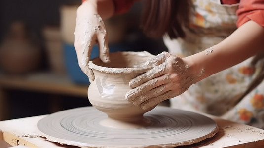 陶瓷制陶过程制作照片