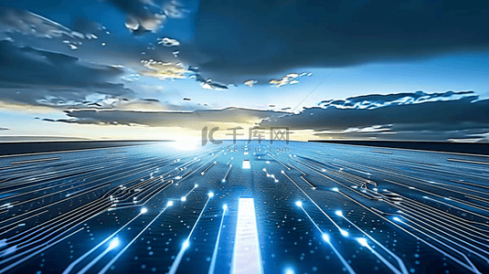 未来科技网络通信光纤高速公路背景图片