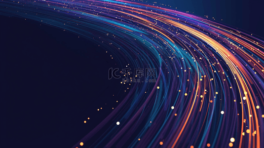 炫彩酷炫科技粒子运动速度光纤光效背景图片