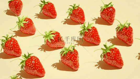 水果草莓背景图片_水果草莓平铺摆放的背景