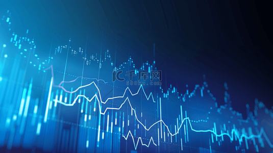 蓝色科技金融数据数字化屏幕商务的背景