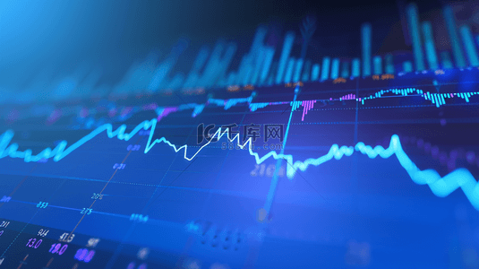 金融科技蓝色背景图片_蓝色科技金融数据数字化屏幕商务的背景