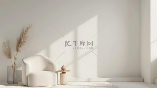 电商设计背景图片_窗户直射日光空白的墙设计