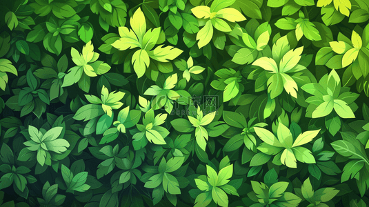 夏季绿色植物叶子装饰纹理背景