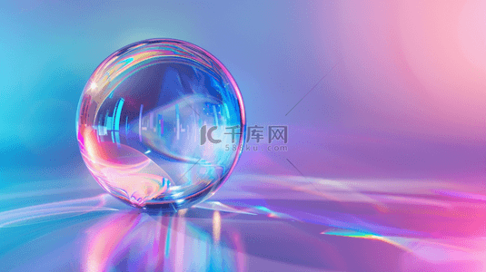 七彩水泡圆形合成创意素材背景