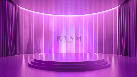 紫色梦幻背景素材背景图片_紫色梦幻展台合成创意素材背景