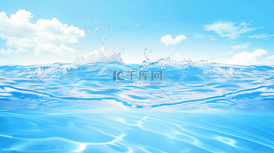 水资源背景图片_清澈湛蓝的海水背景5