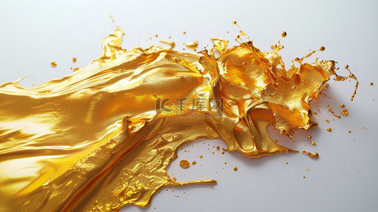 液体流动背景背景图片_金色液体流动合成创意素材背景