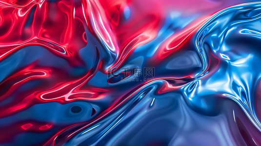 抽象红蓝混合合成创意素材背景