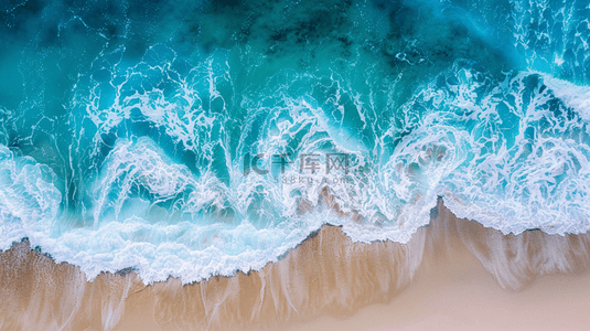 海边背景图片_夏季海边沙滩海浪休闲背景