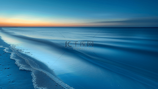 蓝色夏季海边风景背景