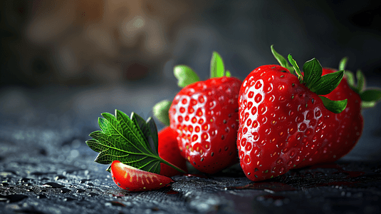 新鲜美味的水果草莓26