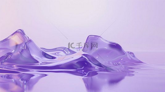 紫色液体抽象合成创意素材背景
