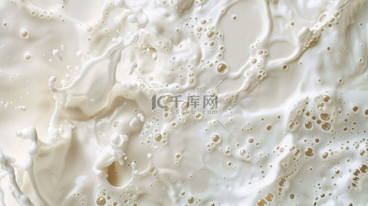 牛奶素材背景图片_牛奶气泡特写合成创意素材背景