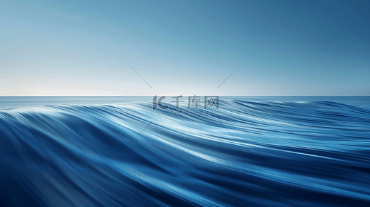 蓝色纹理海面上波纹平静的背景