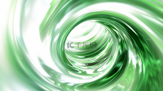 圆环背景图片_绿色圆环旋转合成创意素材背景
