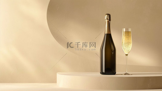 酒杯背景图片_酒杯香槟优雅合成创意素材背景