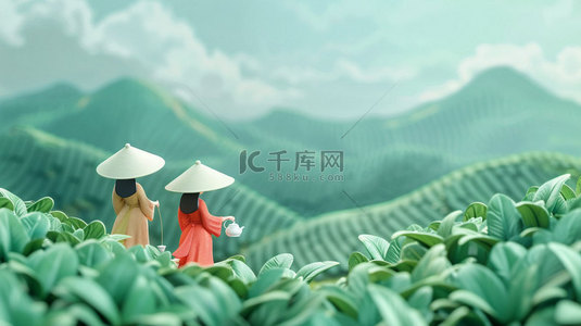 卡通背景背景图片_田园卡通劳作合成创意素材背景