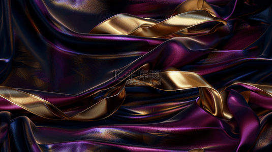 紫色背景图片_紫金色丝滑飘逸质感纹理风格的背景