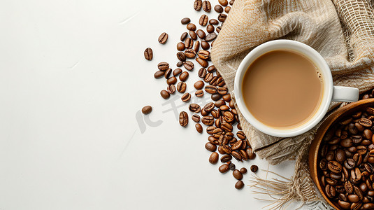 摄影照片_精致美式咖啡的摄影摄影配图