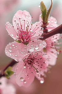 高质感摄影照片_摄影图盛开自然樱花花草写实