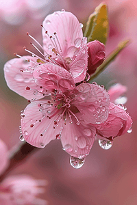 摄影图盛开自然樱花花草写实